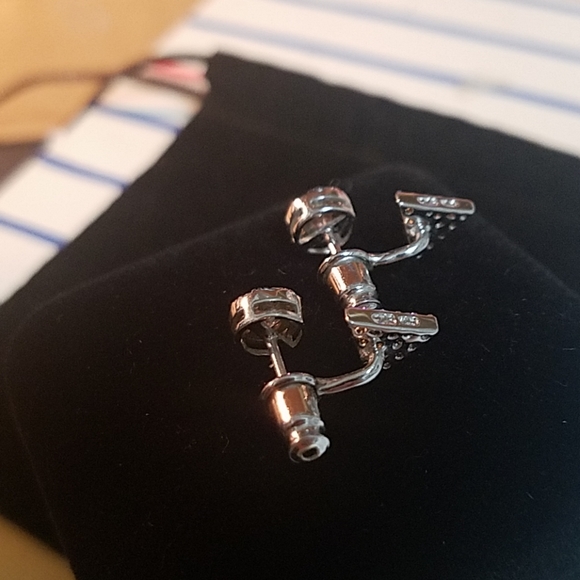 925 CZ earring jackets - Picture 3 of 3
